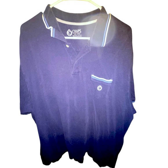 Men’s CHAPS Blue Polo Shirt Size XXL - Picture 5 of 5